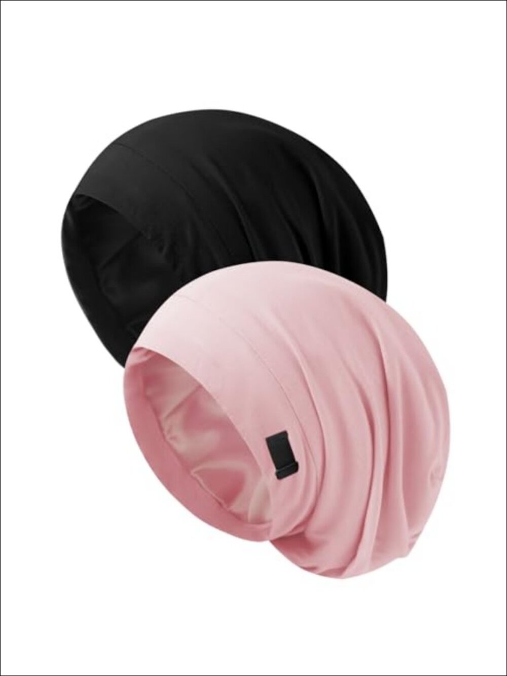 Silk Satin Lined Sleep Cap Adjustable Hair Bonnet